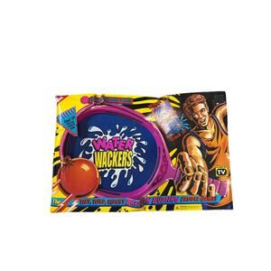 Water Wackers Wet Wild Wacky Balloon Busting Paddle Game 90s